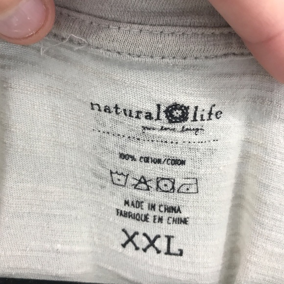 Natural Life gray strong as a mother floral graphic tee boho size XXL - Picture 2 of 6